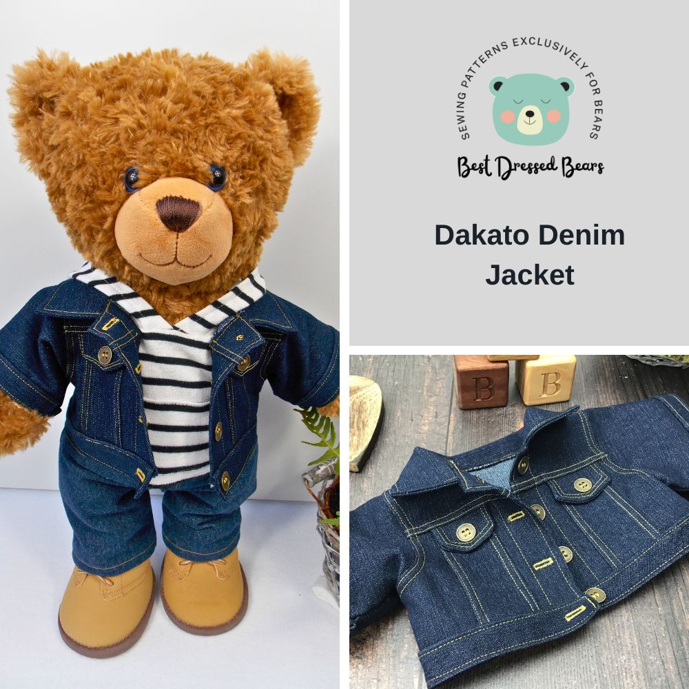 teddy-bear-clothes-sewing-pattern-5-pattern-bundle-save-15-best-dressed-bears for Free Printable Build A Bear Shirt Pattern Teddy Bear Clothes Sewing Pattern - 5 Pattern Bundle - Save 15% – Best Dressed Bears for Free Printable Build A Bear Shirt Pattern