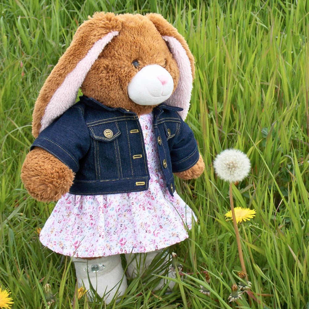 white christmas dresses Teddy Bear Dressed in Floral & Fruit Print Dress main image 0