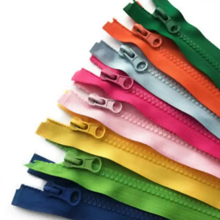 8 zips in various colours