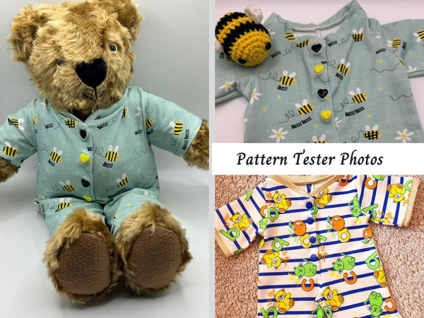 Teddy Bear Sleepsuit Sewing Pattern. – Best Dressed Bears