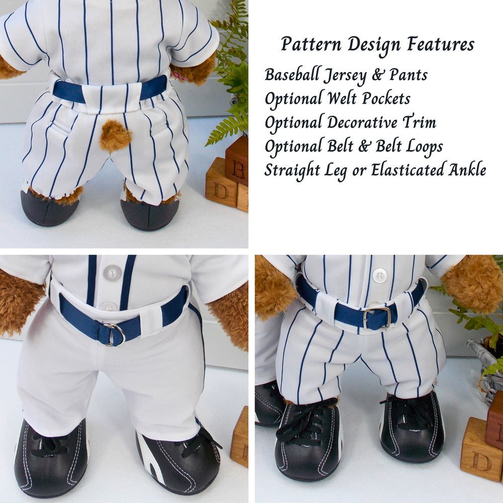 Teddy Bear Baseball Uniform PDF Sewing Pattern. – Best Dressed Bears