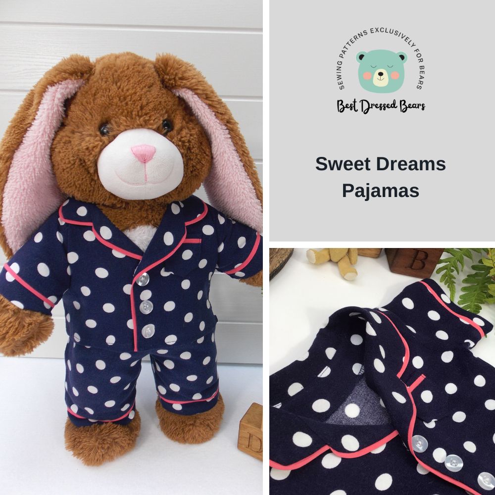 Teddy Bear Clothes Sewing Pattern - 5 Pattern Bundle - Save 15% – Best ...